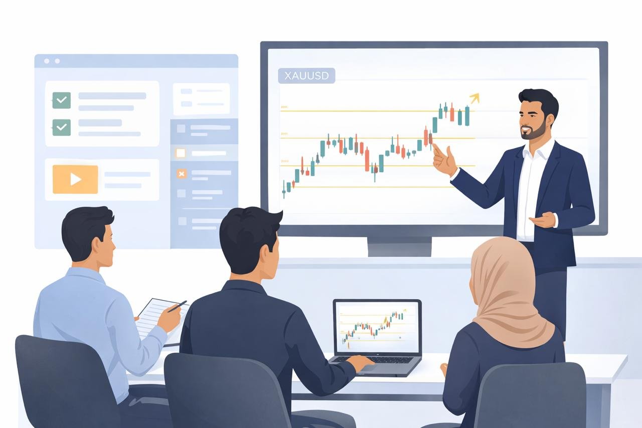 Sohoz Trading Academy training session with live market analysis and structured learning.